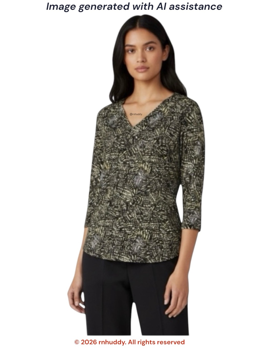 Soft Surroundings XL Go Lively Traverse Knit Top